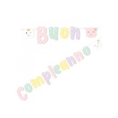 FESTONE CARTA GIVI ITALIA BUON COMPLEANNO LADY KITTY MT.2,5 ART.54571
