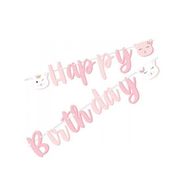 FESTONE CARTA GIVI ITALIA HAPPY BIRTHDAY LADY KITTY MT.2,5 ART.54573