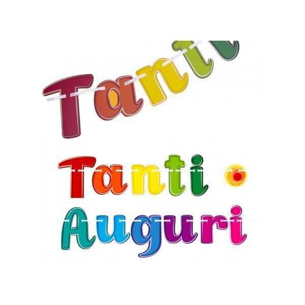 FESTONE CARTA GIVI ITALIA TANTI AUGURI COLORS MT.2 ART.54592