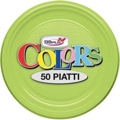 PIATTO DOPLA DESSERT VERDE LIME CF.50 PZ ART.1699