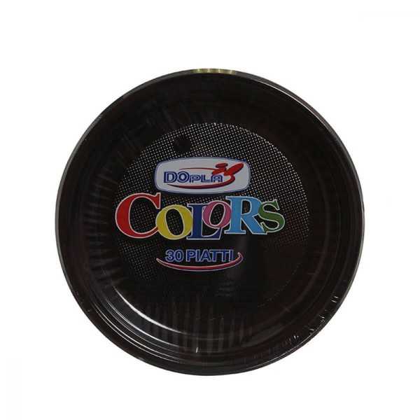 PIATTO DOPLA PIANO NERO CF.30 PZ