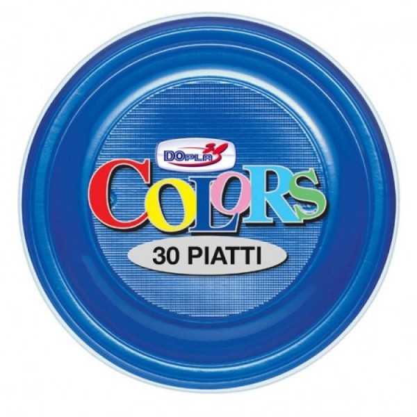 PIATTO DOPLA PIANO BLU CF.30 PZ ART.1490