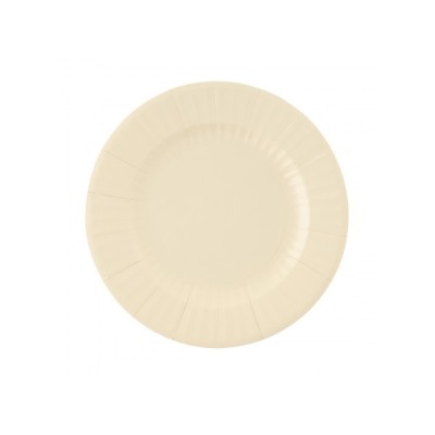 PIATTO CARTA ROUND CM.21 SABBIA CF.8 PZ ART.644.05