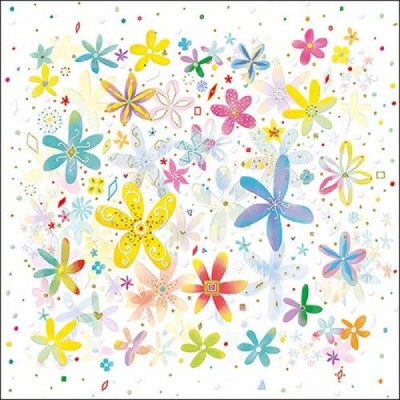 TOVAGLIOLO AMBIENTE CM.25X25 FANCY FLOWERS ART.12515960