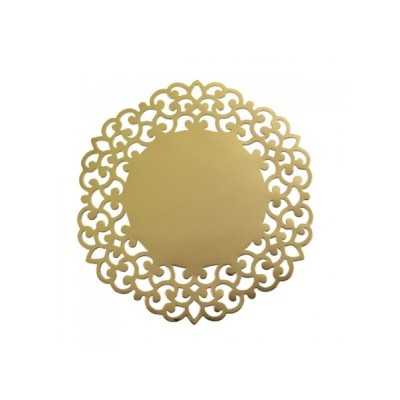 SOTTOPIATTO GIVI ITALIA CM.33 LASER CUT ORO CF.4 PZ ART.45590