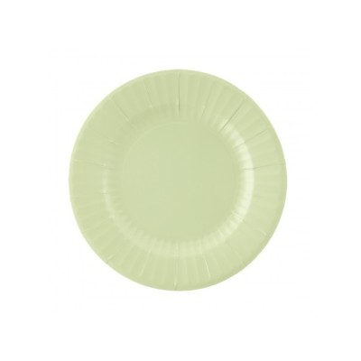 PIATTO CARTA ROUND CM.21 SALVIA CF.8 PZ