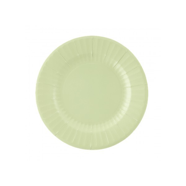 PIATTO CARTA ROUND CM.21 SALVIA CF.8 PZ