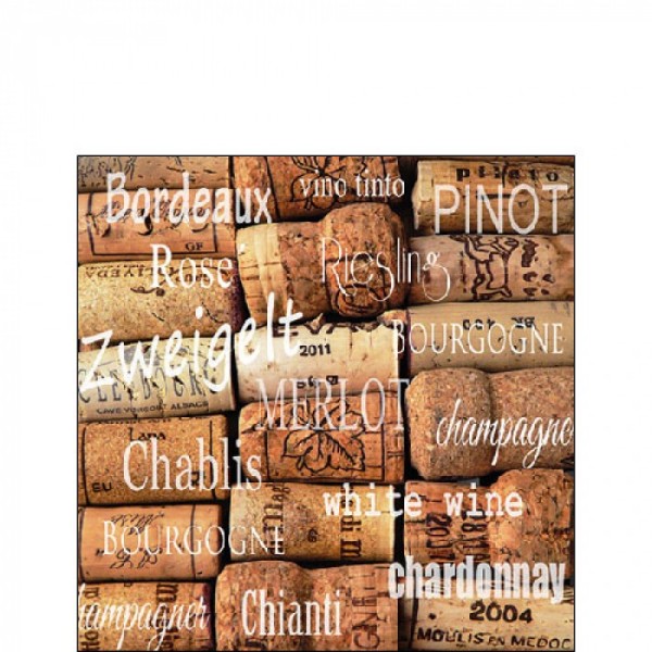 TOVAGLIOLO AMBIENTE CM.25X25 WINE CORKS ART.12509020
