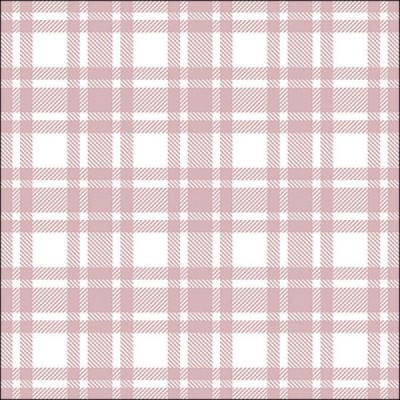 TOVAGLIOLO AMBIENTE CM.33X33 CHECKERED PATTERN PASTEL ROSE ART.13318080