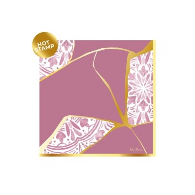 TOVAGLIOLO CARTA GIVI ITALIA CM.33X33 KINTSUGI PINK CF.16 PZ ART.64231