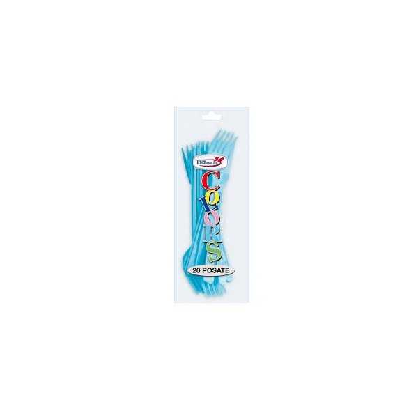 FORCHETTA DOPLA TURCHESE CF.20 PZ 3768