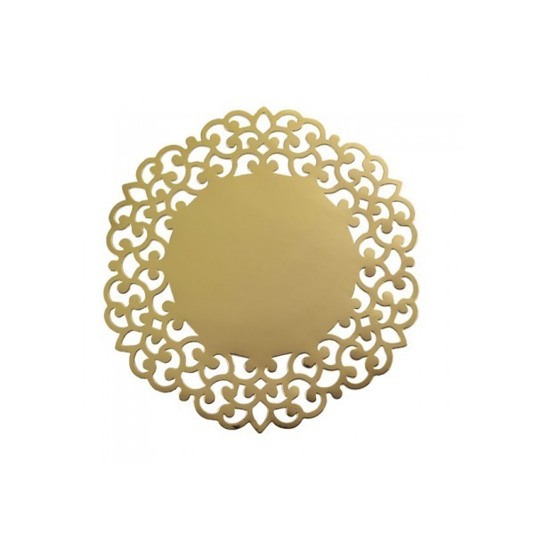 CF.4 SOTTOPIATTI ORO LASER CUT CM 33