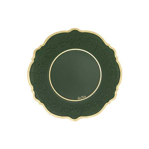 CF.8 PIATTI LIBERTY CM.21 VERDONE BORDO ORO