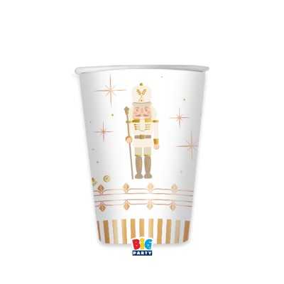 6 Bicchieri cc.250 Gold Nutcracker
