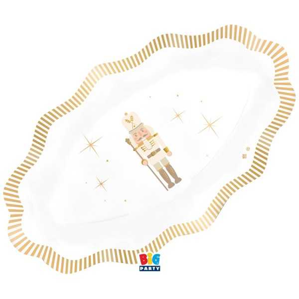 2 Raviere cm.36x20 Gold Nutcracker