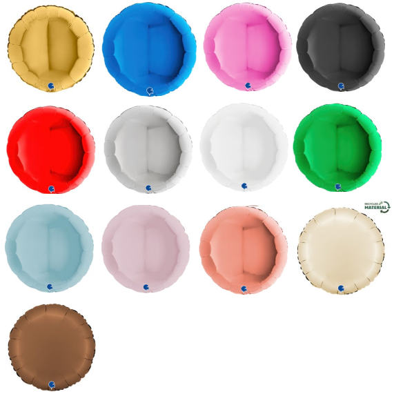 PALLONCINO TONDO IN FOIL MYLAR 18" 45CM