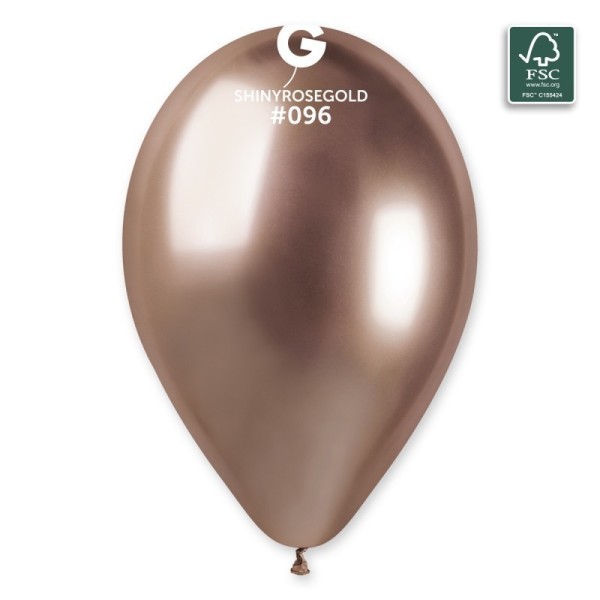 PALLONCINO LATTICE SHINY ROSA GOLD 13"