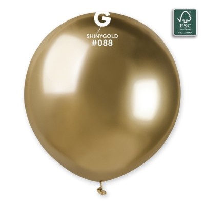 PALLONCINO LATTICE SHINY ORO 19"