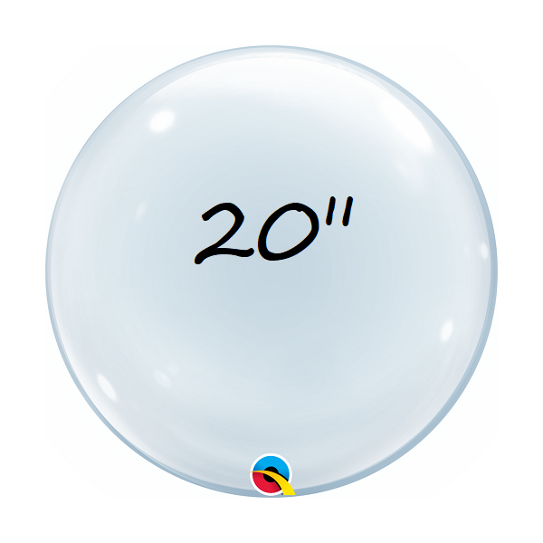 PALLONCINO BUBBLE 20" POLLICI TRASPARENTE