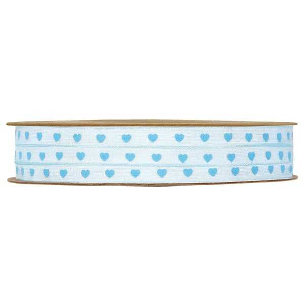 ORGANDY HEARTS MM6X25MT LIGHT BLUE