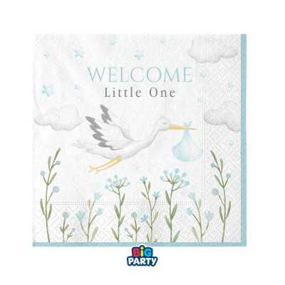 16 Tov.li cm.25 x 25 Welcome Little One Blue