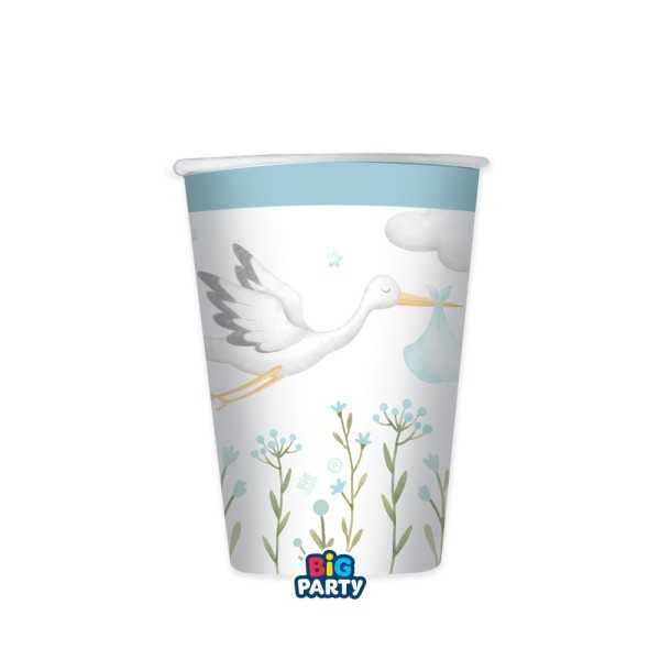 6 Bicchieri cc.250 Welcome Little One Blue
