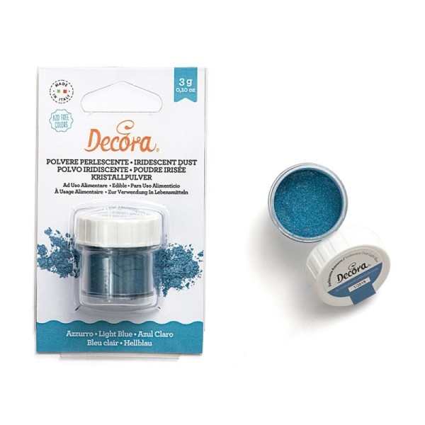 POLVERE DECORA PERLESCENTE AZZURRO GR.3 ART.9261014