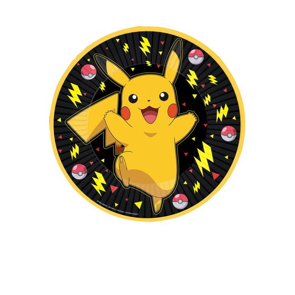 Piatto Pokémon 23 cm – 8 pezzi