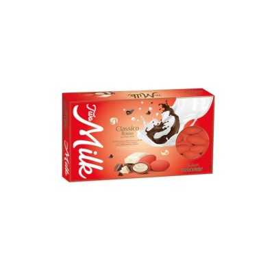 Confetti Maxtris Two Milk Rosso – Cuore di Cioccolato al Latte e Bianco