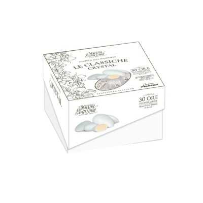 Confetti Maxtris Le Classiche Crystal – Mandorla e Zucchero in Tonalità Bianco Brillante