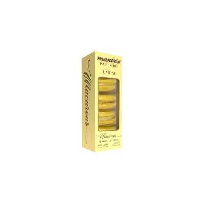 Macarons al Limone x5 - Delizia Agrumata Senza Glutine | Maxtris Patisserie