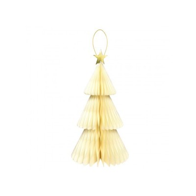 DEC CARTA ALBERO AVORIO C STELLA H CM 40