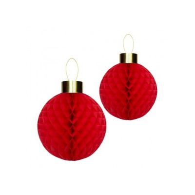 2 PALL NAT IN CARTA NIDO D'APE ROSSO