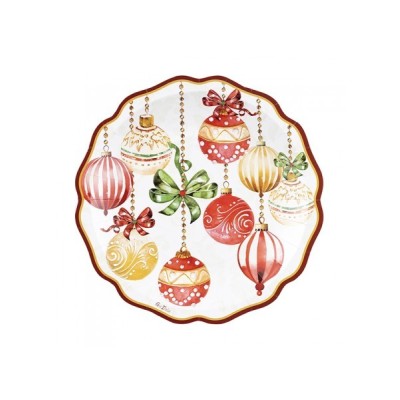 8 PIATTI NEW LIBERTY CRISTMAS DECO' CM 27