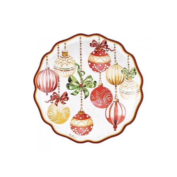 8 PIATTI NEW LIBERTY CRISTMAS DECO' CM 27