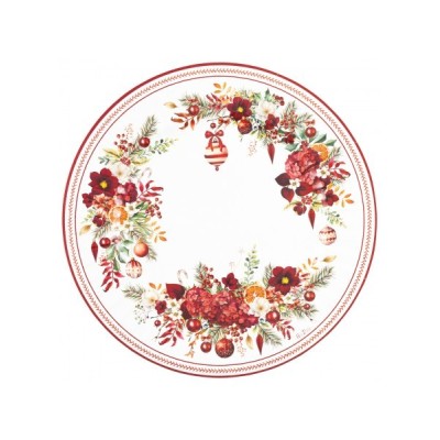 6 MAXI PIATTI CHRISTMAS BOUQUET CM 33