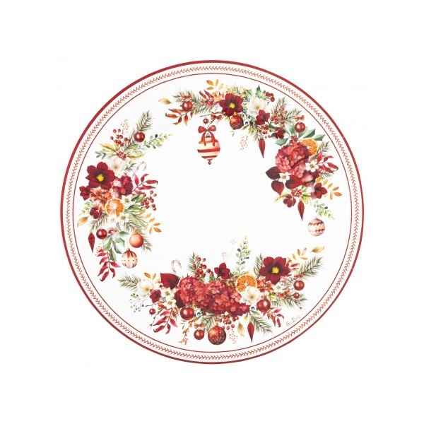 6 MAXI PIATTI CHRISTMAS BOUQUET CM 33