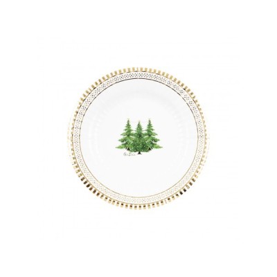 8 PIATTI CM 21 GOLD TREES