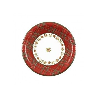 8 PIATTI CM 24 SCOTTISH CHRISTMAS