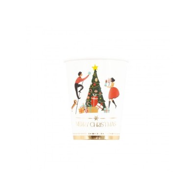 8 BICCHIERI 250 CC. CHRISTMAS STORY