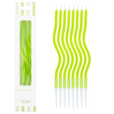Candeline Curly Givi Italia – 8 Pezzi per Torta