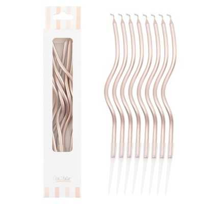 Candeline Curly Givi Italia – 8 Pezzi per Torta