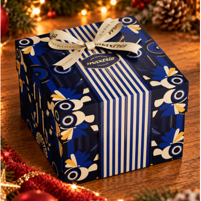 Linea Regalo Scatola Blu Cioccolato 400g