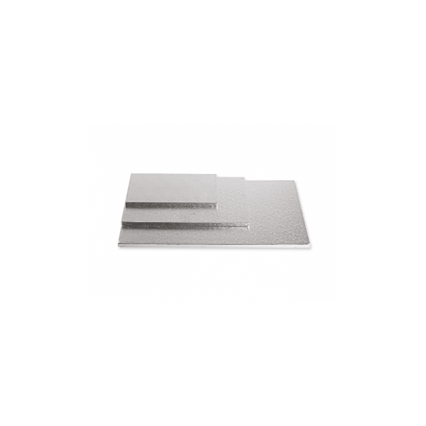 SOTTOTORTA DECORA QUADRATO ARGENTO CM.45X1,2H ART.0931620