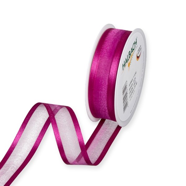 deco ribbon organza/sateen 10 x 25 m / Rolle 73% PES