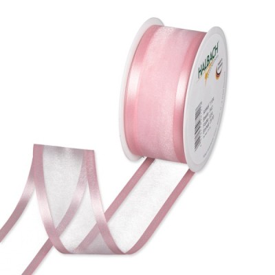 deco ribbon organza/sateen 10 x 25 m / Rolle 73% PES