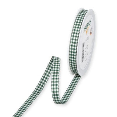 vichy checked ribbon, cotton-look 10 x 25 m / Rolle