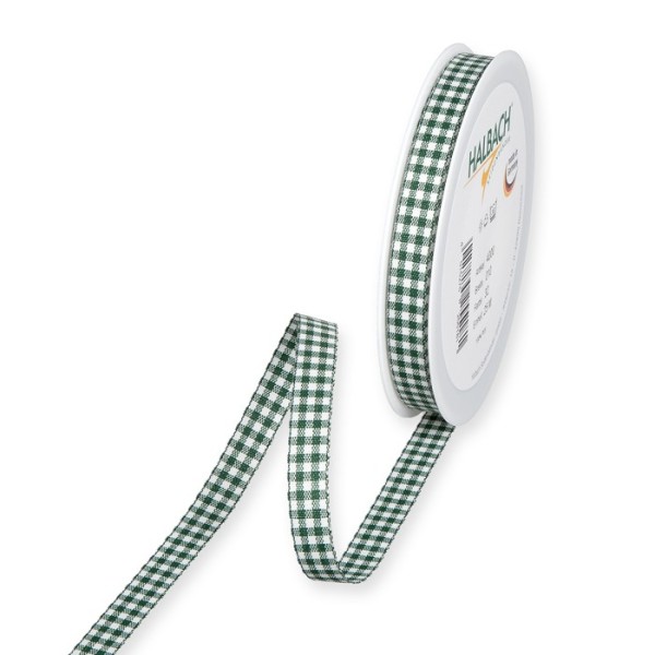 vichy checked ribbon, cotton-look 10 x 25 m / Rolle