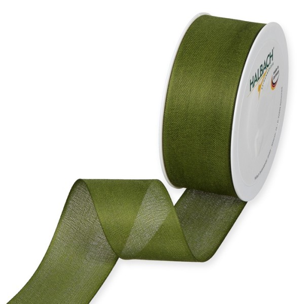 deco ribbon cotton look 10 x 25 m / Rolle