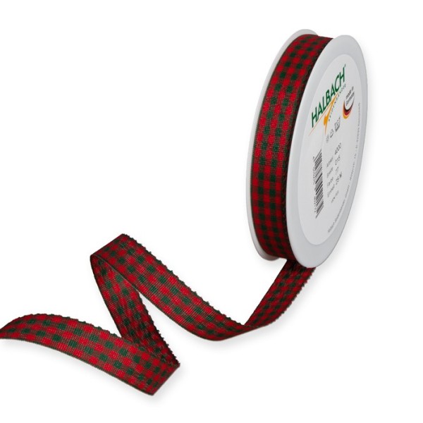 vichy checked ribbon, cotton-look